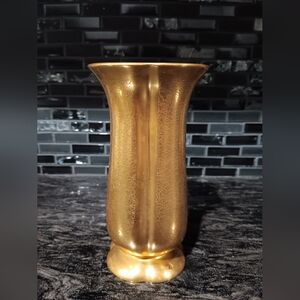 Vintage Pickard Floral Gold Vase
